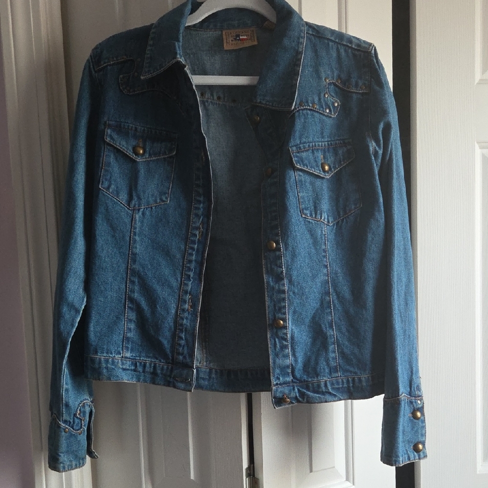 Don't Mess With Texas Stylish Blue Denim Jacket